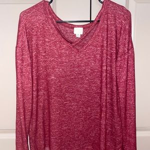 A•New•Day Maroon Long-Sleeve